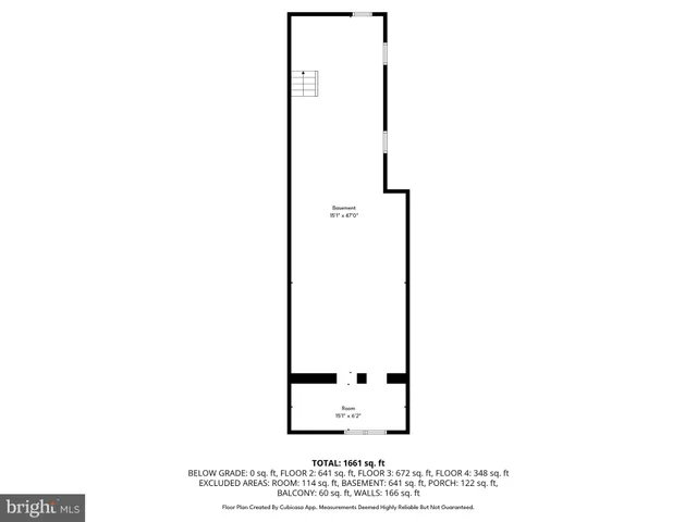 a picture of a bench in a white building