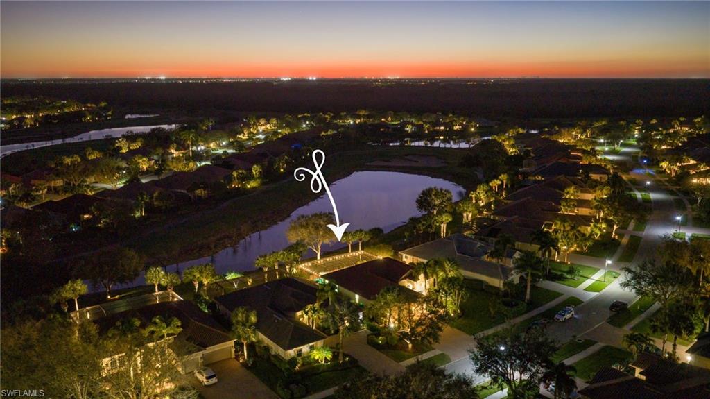 12080 Wicklow Lane Naples, FL 34120 - Photo 26 of 36 Night shot of property aerial view