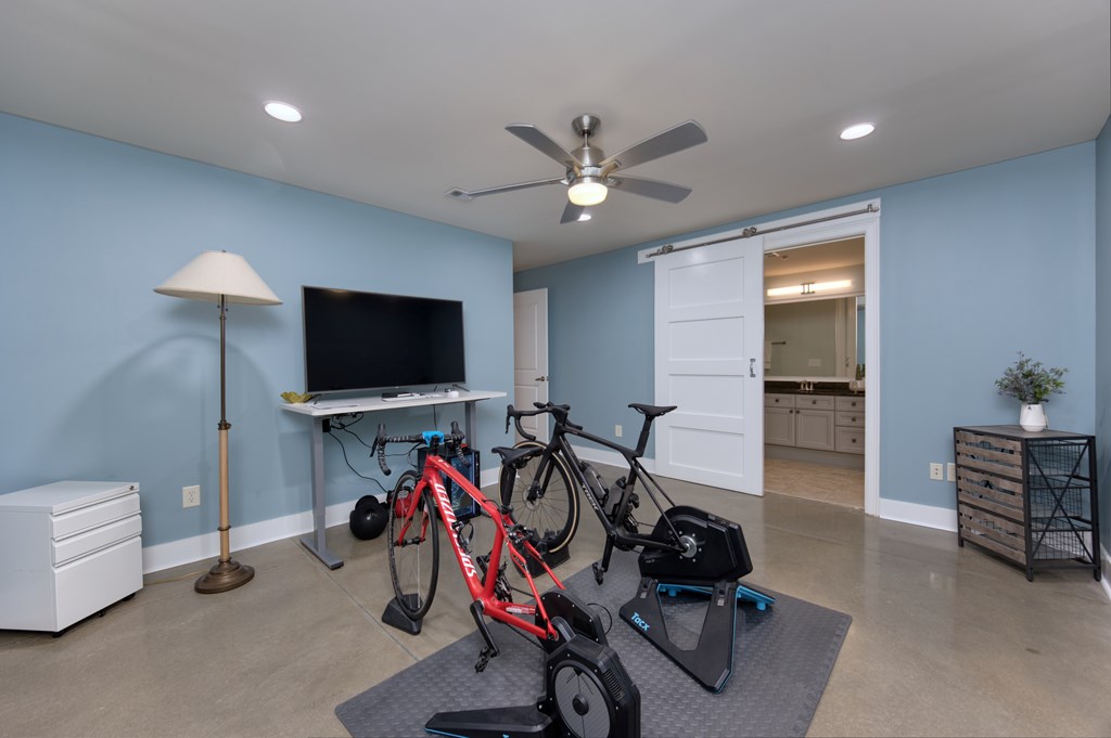 1201 Front Avenue, Unit 522 Columbus, GA 31901 - Photo 46 of 56 a view of a room with gym equipment