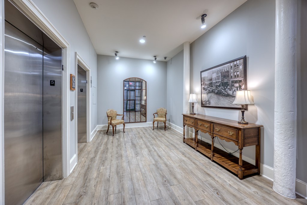 1201 Front Avenue, Unit 522 Columbus, GA 31901 - Photo 50 of 56 a view of game room with window and wooden floor