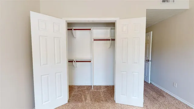 a view of closet area