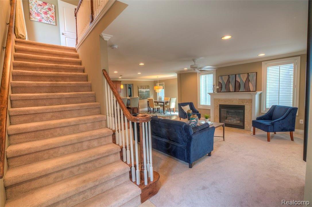 424 Oak Street Rochester, MI 48307 - Photo 12 of 22 An impressive, extra wide Staircase leading to the four bedrooms on the Second Floor.