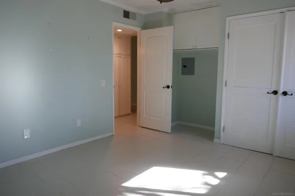 a close view of closet