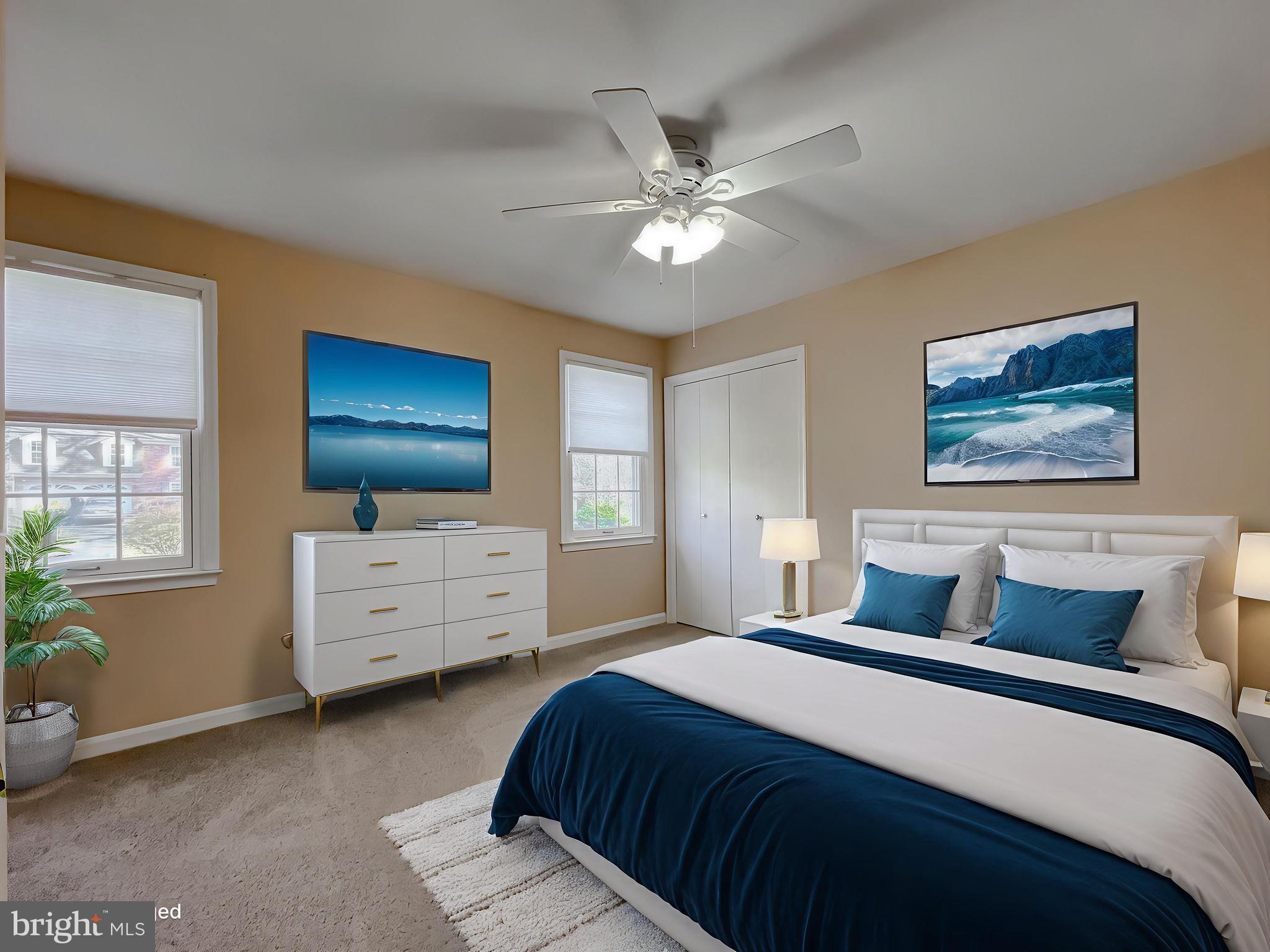 513 Clarks Run Road La Plata, MD 20646 - Photo 25 of 45 a bedroom with a bed and a chandelier