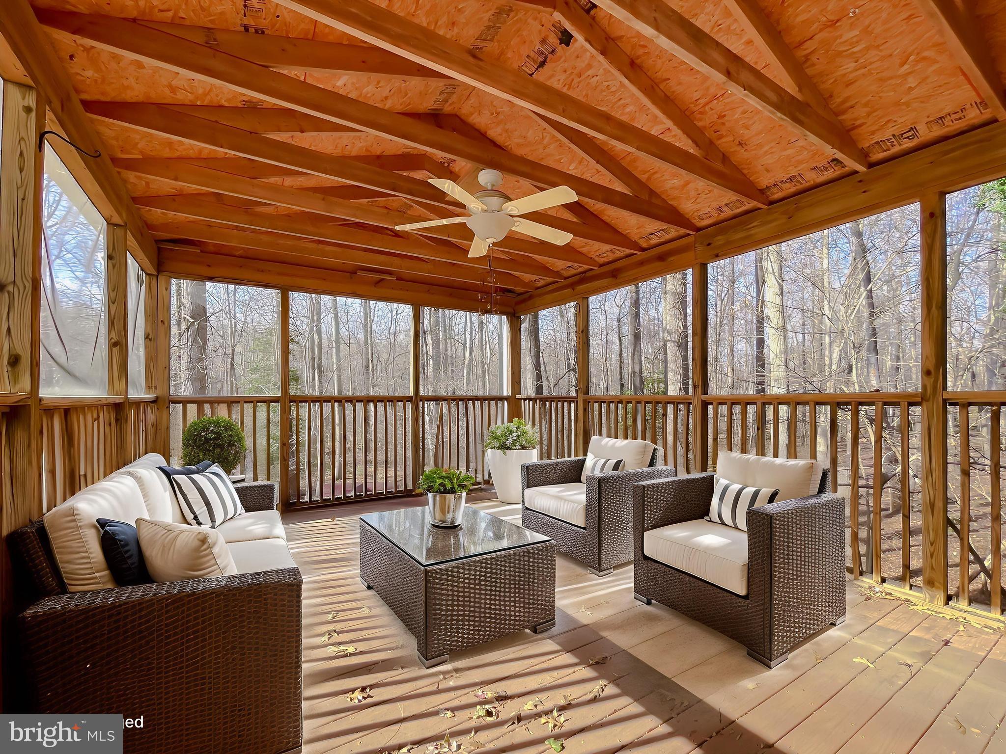 513 Clarks Run Road La Plata, MD 20646 - Photo 33 of 45 a balcony with furniture and a potted plant