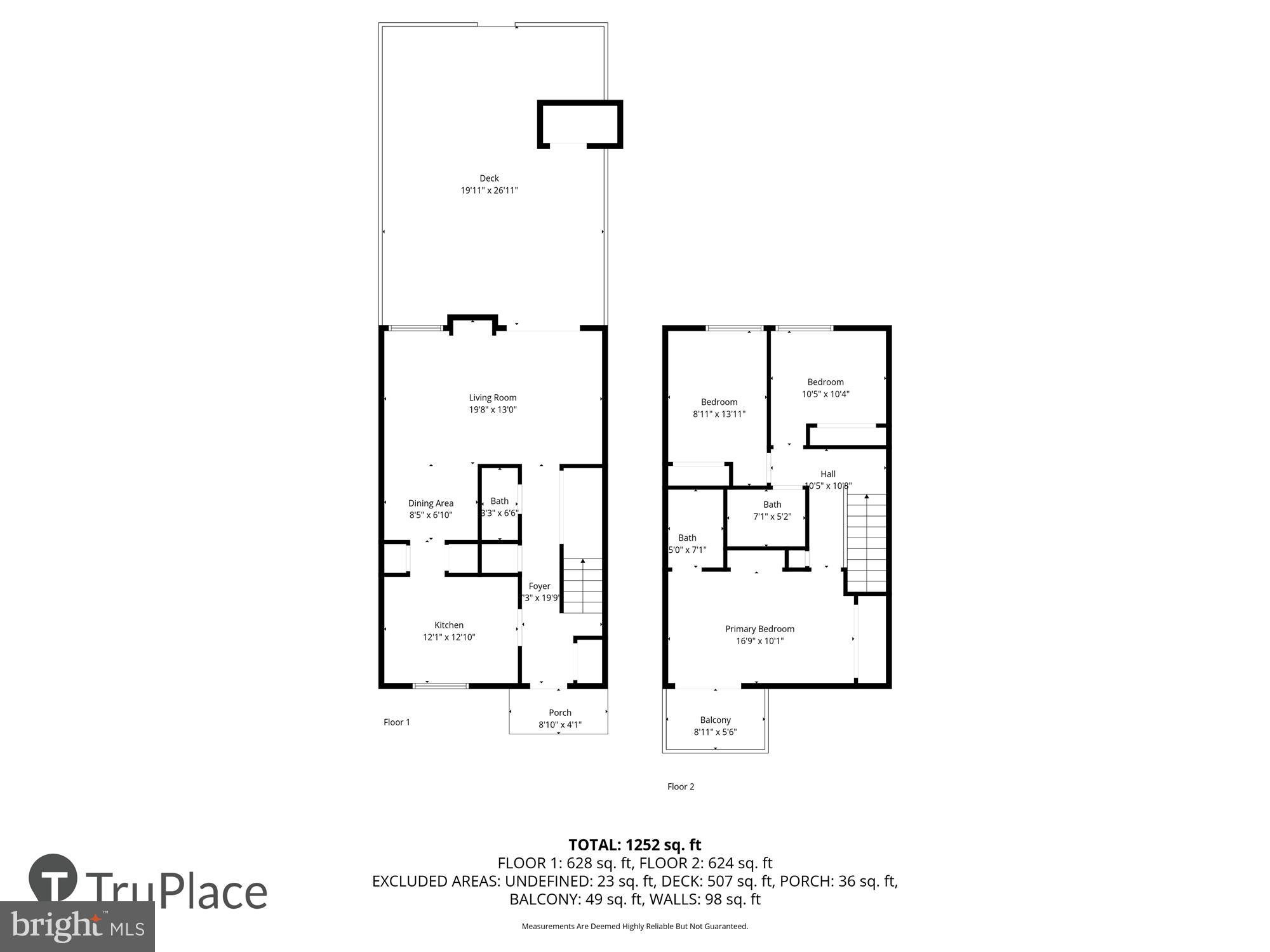 1071 Cedar Ridge Court Annapolis, MD 21403 - Photo 41 of 41 Floor plan of both 1st and 2nd floors.