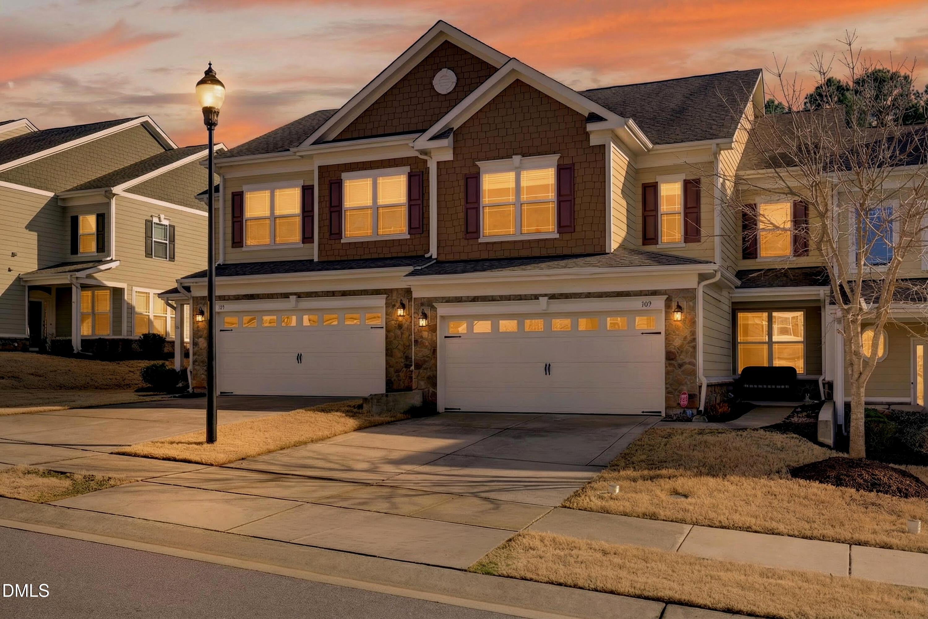 a front view of a house