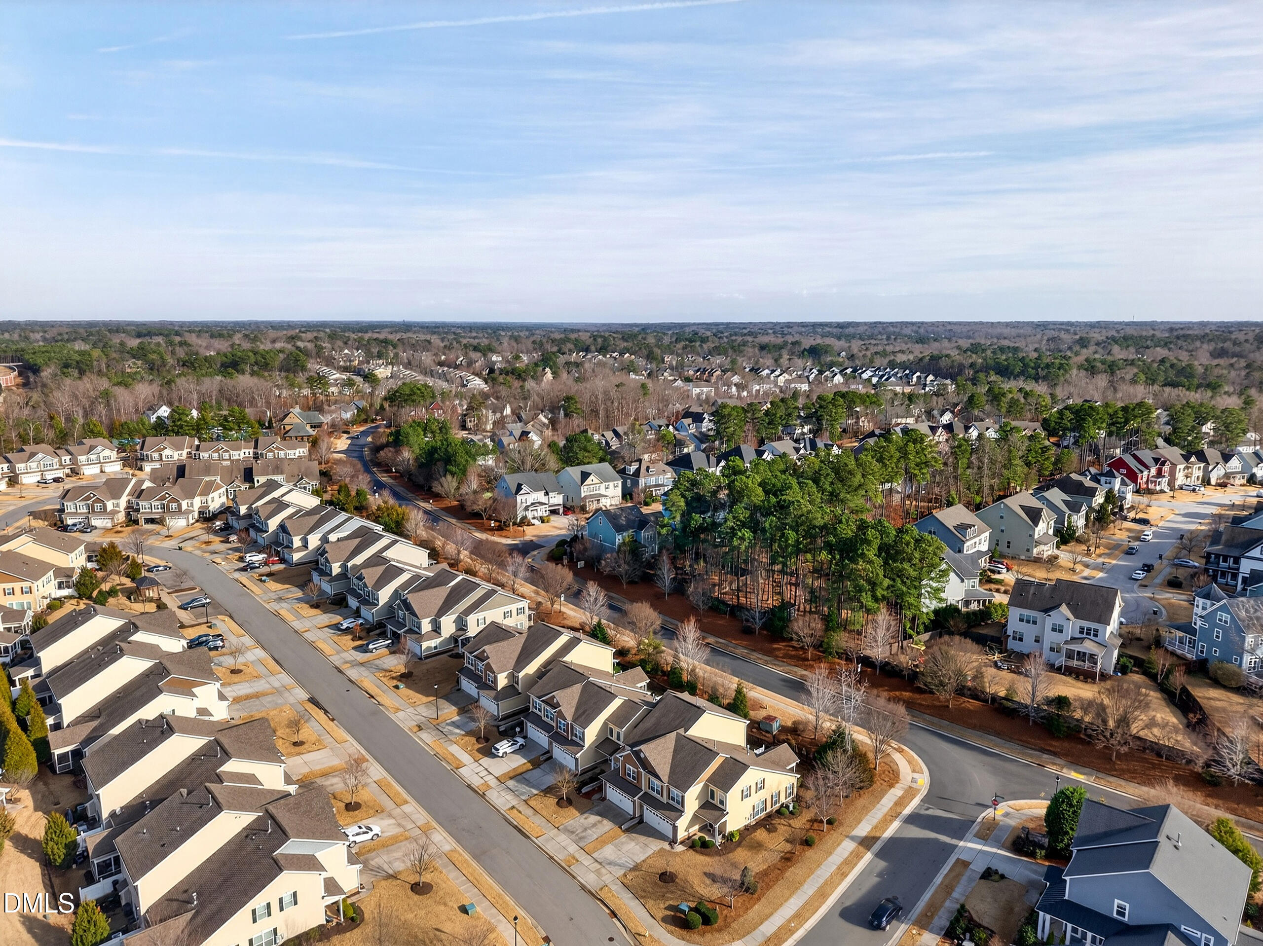 109 Willow View Lane Apex, NC 27539 - Photo 43 of 72 an aerial view of a city