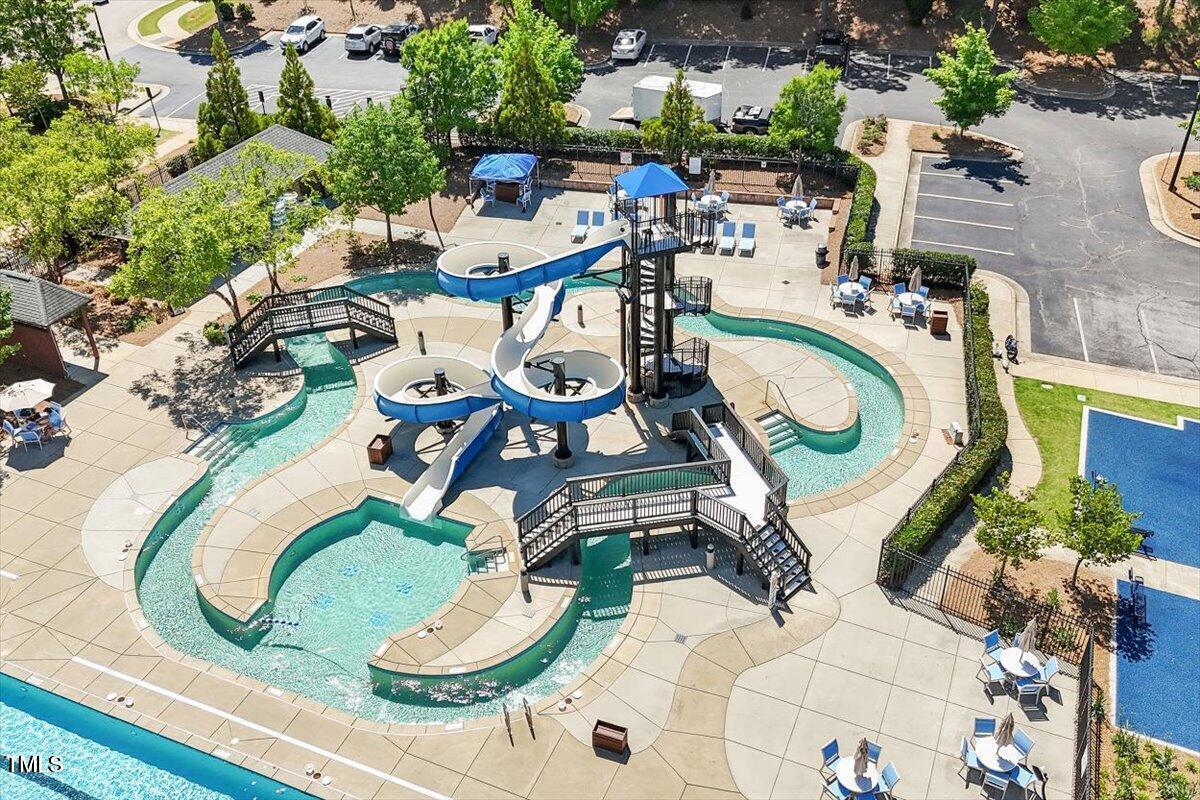 109 Willow View Lane Apex, NC 27539 - Photo 50 of 72 an aerial view of a swimming pool and outdoor space