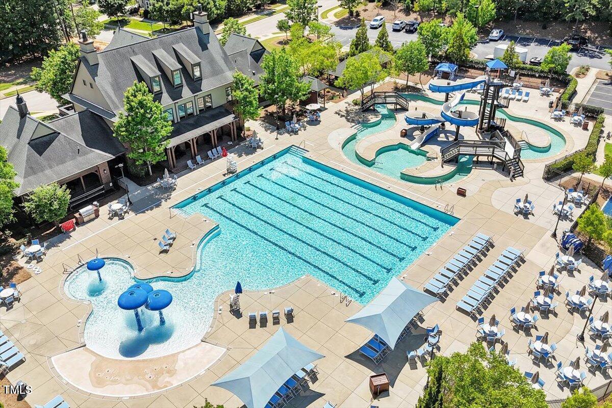 109 Willow View Lane Apex, NC 27539 - Photo 51 of 72 an aerial view of a house with outdoor seating