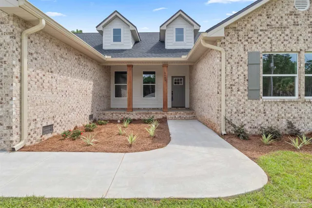 a view of an front door