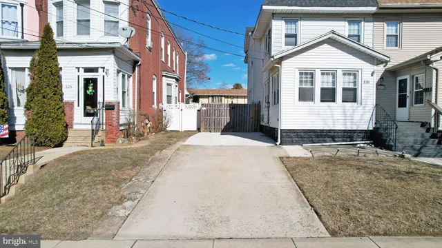 a front view of a house