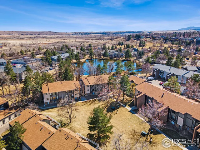 an aerial view of residential house with outdoor space