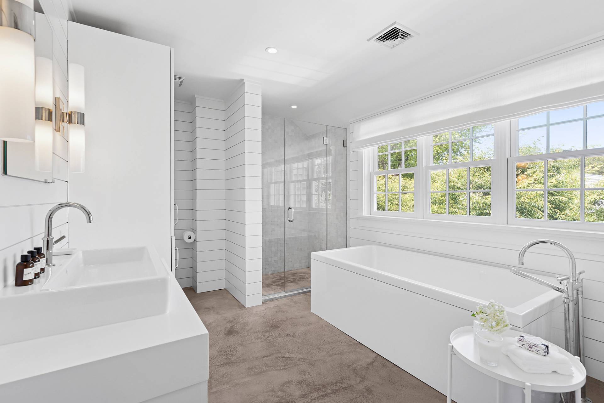 8 Fresh Pond Road Sag Harbor, NY 11963 - Photo 30 of 40 a bathroom with a bathtub and a sink