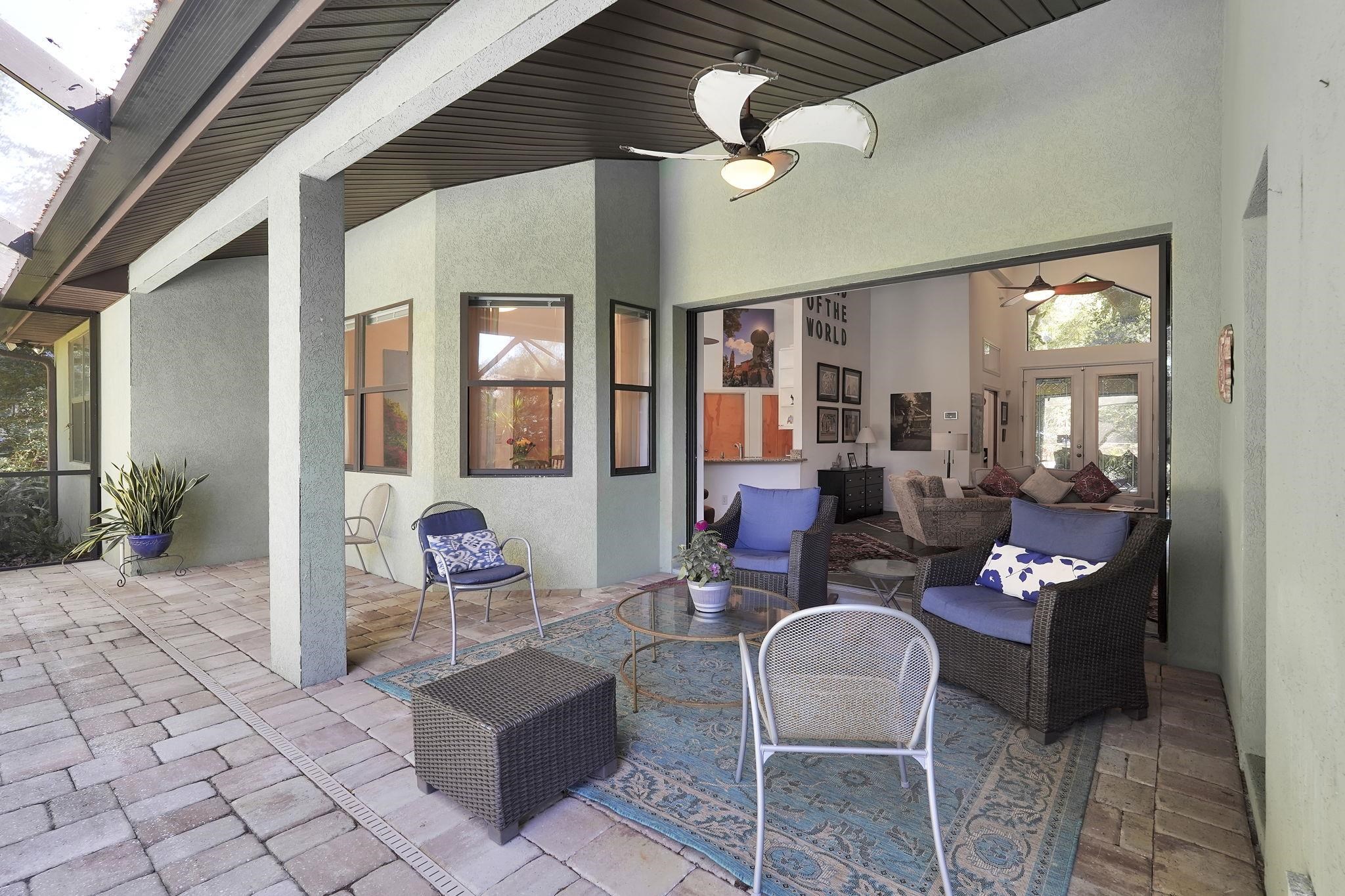 3372 Kings Road South St. Augustine, FL 32086 - Photo 22 of 48 a outdoor space with patio the couches and a potted plant