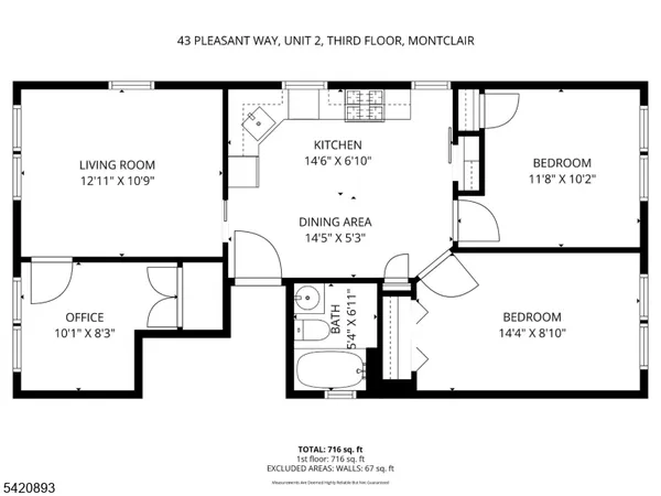 $2,900 | 43 Pleasant Way, Unit 2, Montclair, NJ 07042