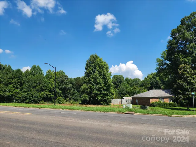 a front view of a house with a yard and green space