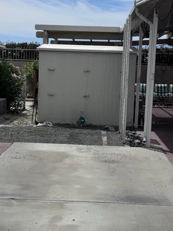 a view of a car garage