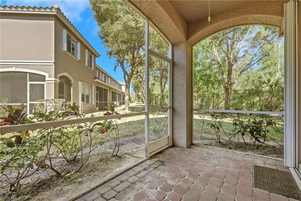 a view of a house with a large window