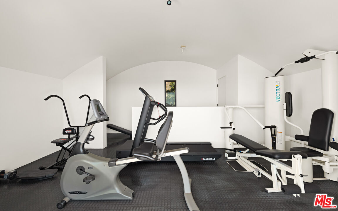 31240 Broad Beach Road Malibu, CA 90265 - Photo 43 of 54 a view of a room with gym equipment