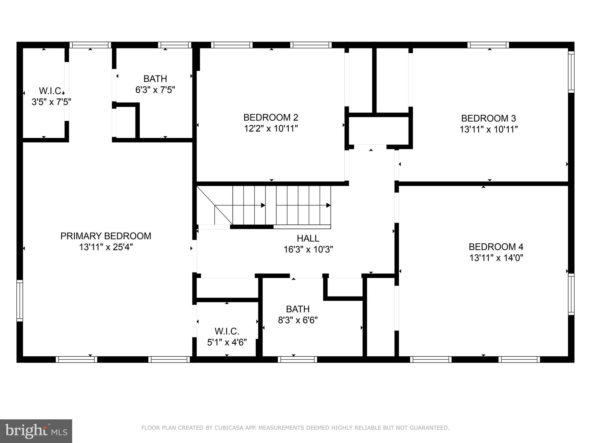 1117 Ivymont Road Bryn Mawr, PA 19010 - Photo 54 of 57 Second Floor - measurements may not