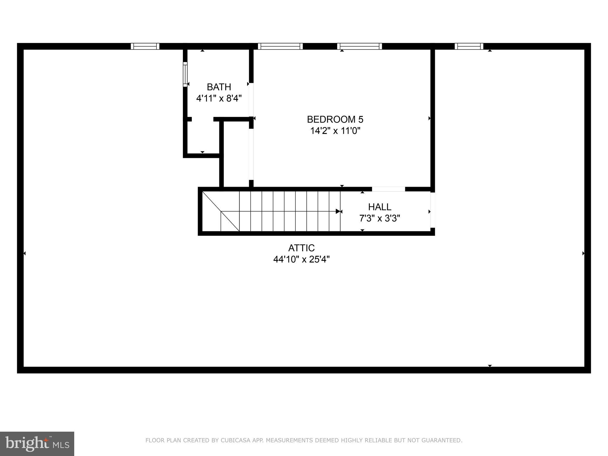 1117 Ivymont Road Bryn Mawr, PA 19010 - Photo 55 of 57 Third Floor - measurements may not be accurate