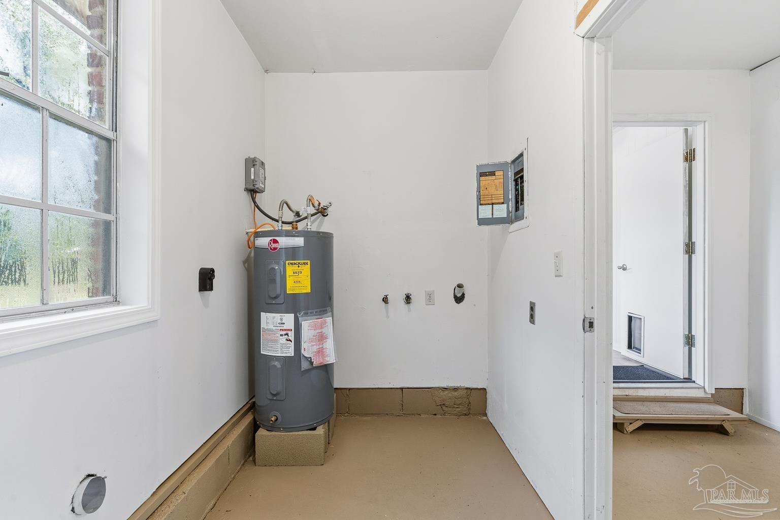 4305 Galt City Road Milton, FL 32583 - Photo 34 of 48 LAUNDRY SPACE WITH WATER HEATER