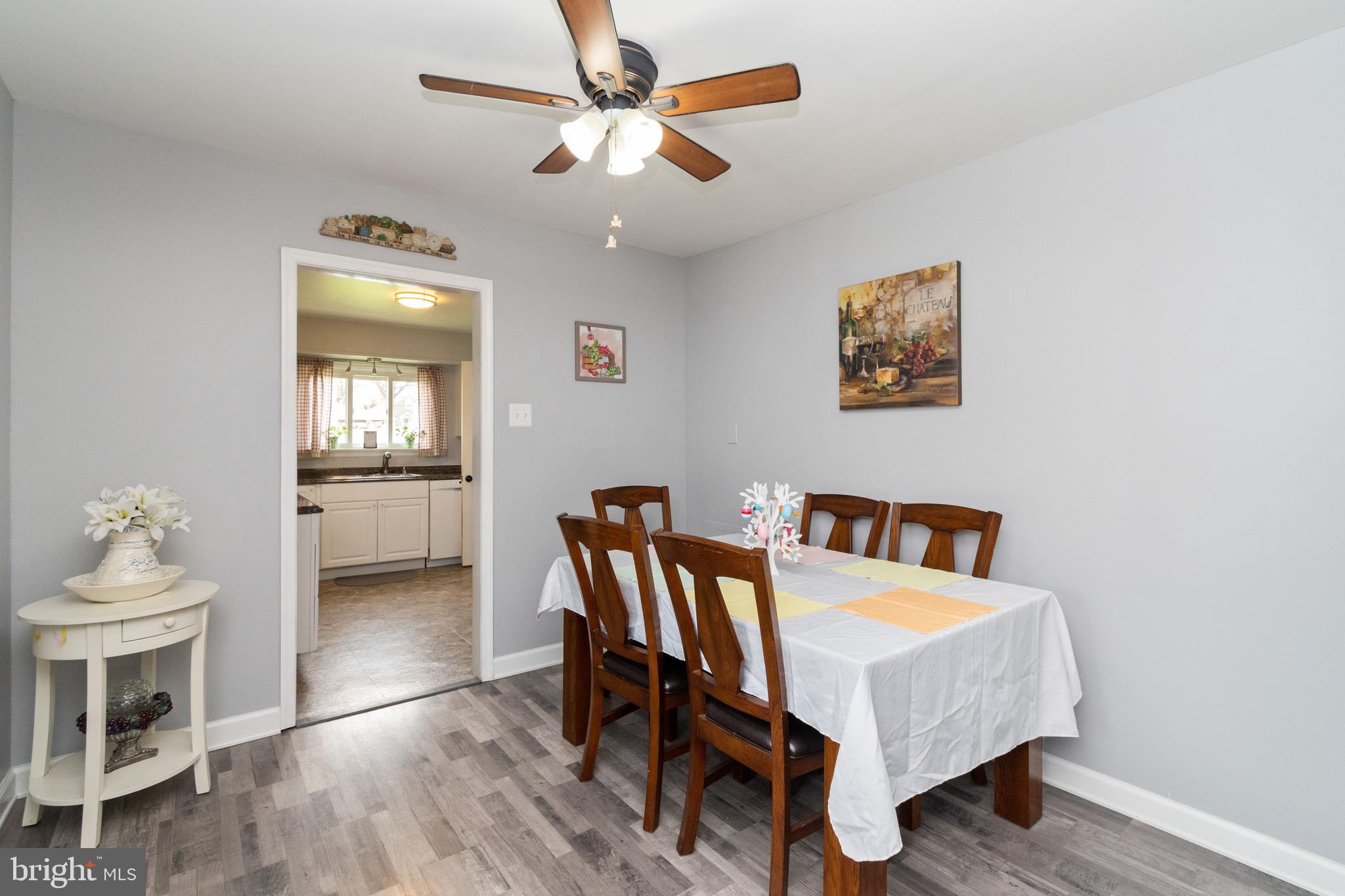 7603 Gum Road Dundalk, MD 21222 - Photo 3 of 31 Dining Room Adjacent to Living Room & Kitchen