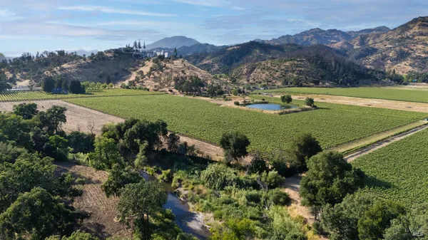 an aerial view of mountain with outdoor space