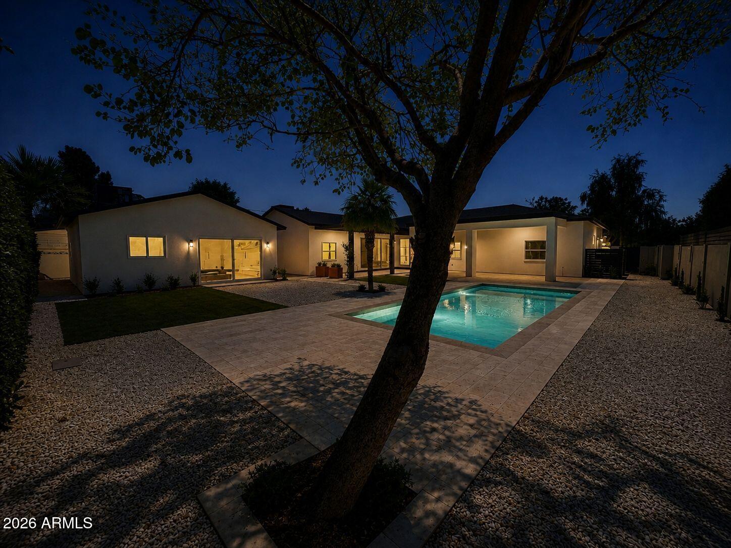 4048 East Edgemont Avenue Phoenix, AZ 85018 - Photo 80 of 88 Backyard Twilight