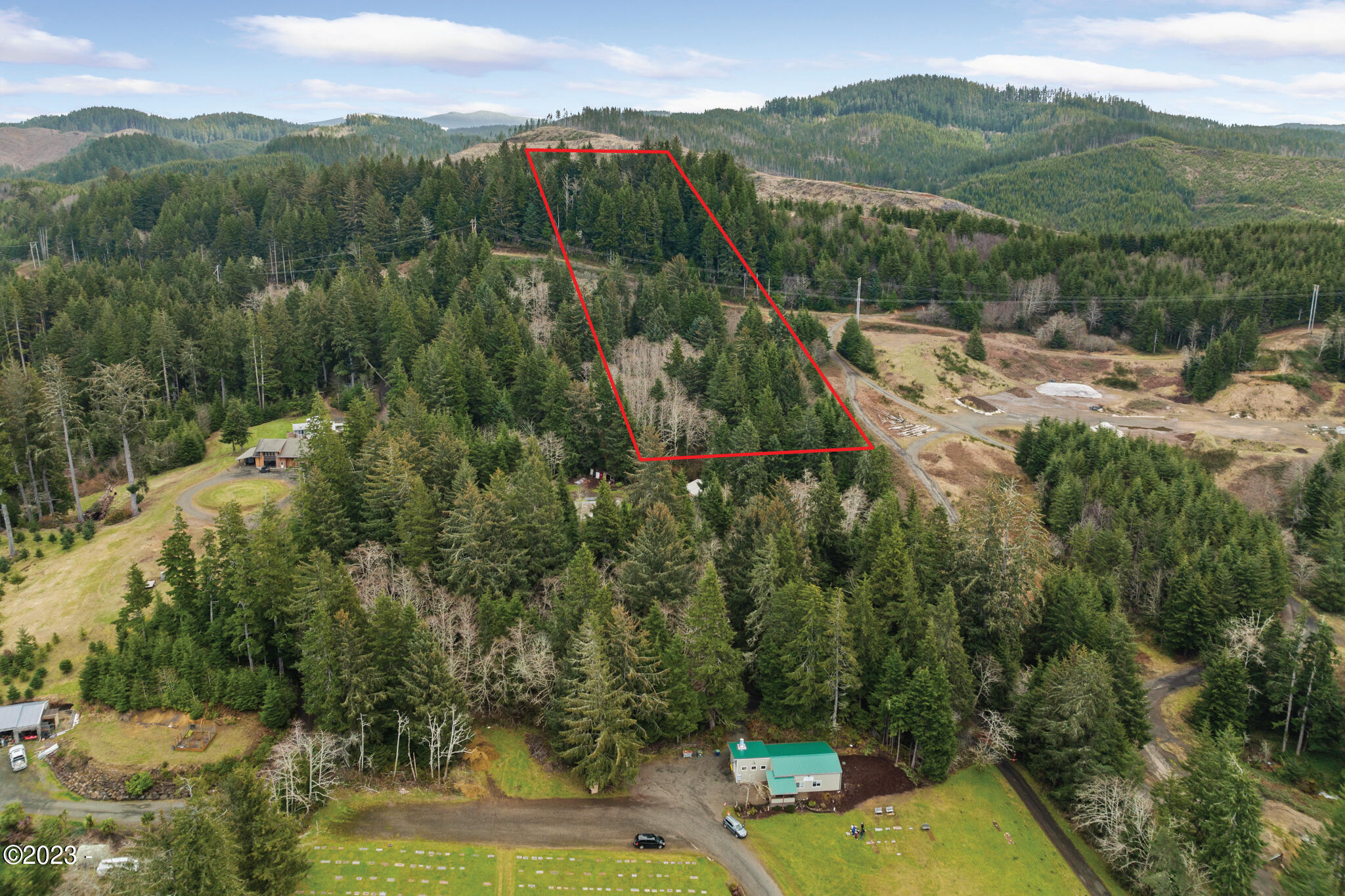 1002 Northeast East Devils Lake Road Otis, OR 97368 - Photo 4 of 7 Aerial of Lot