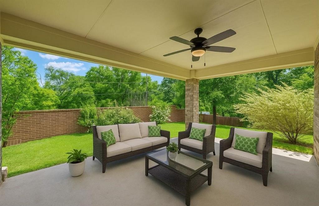512 Hidden Spgs Trail Azle, TX 76020 - Photo 21 of 27 a outdoor living space with furniture and garden view