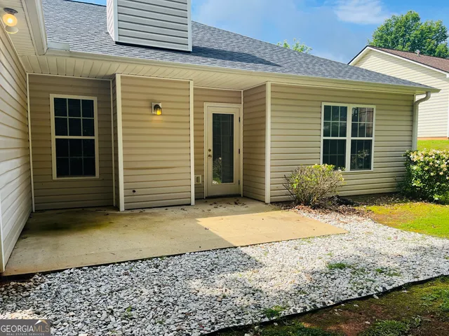 a front view of a house