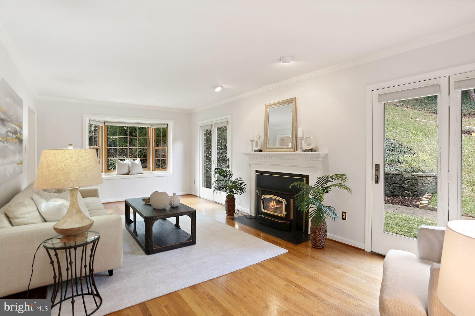 2677 Marcey Road Arlington, VA 22207 - Photo 20 of 43 Wood-Burning Fireplace with Insert