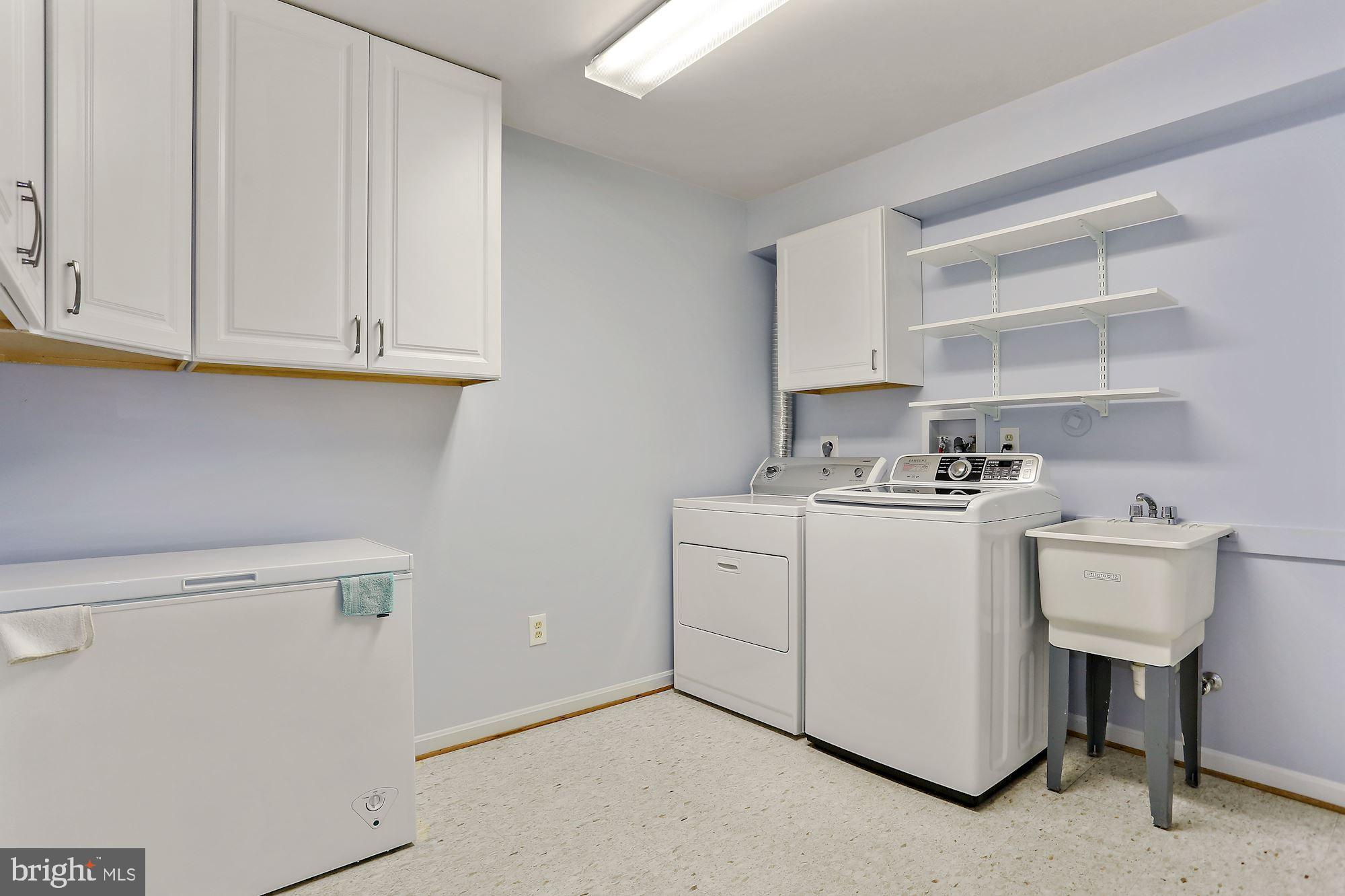 2677 Marcey Road Arlington, VA 22207 - Photo 39 of 43 Huge Laundry Room with Utility Sink