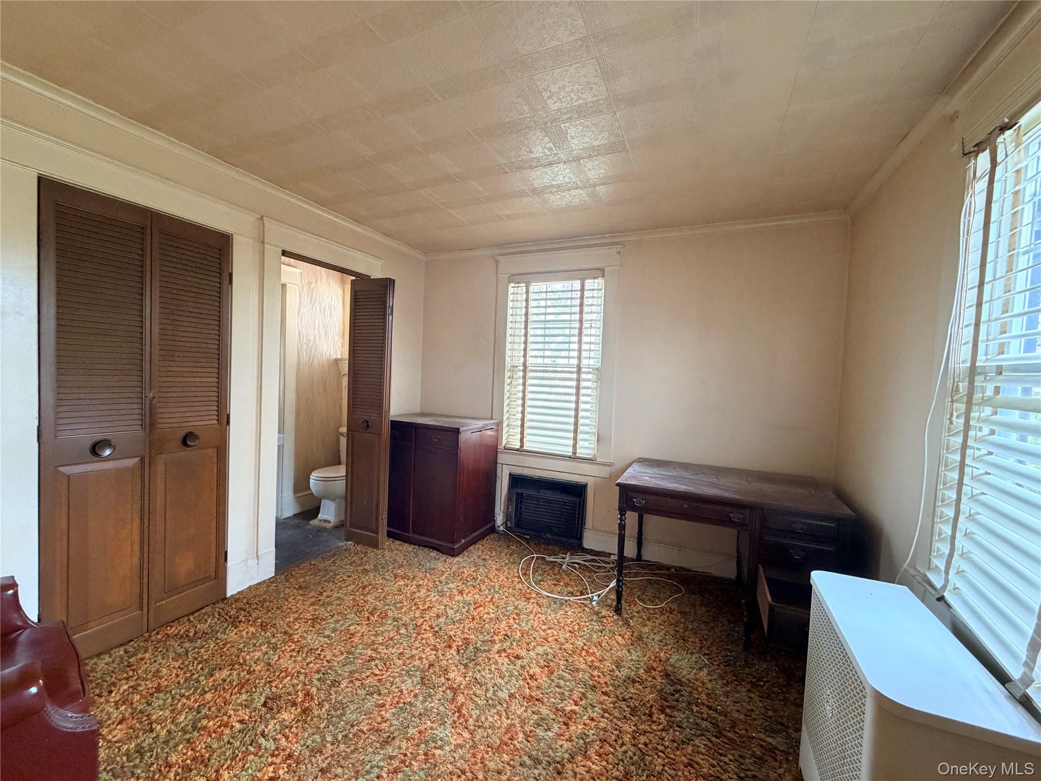 245 Woodbury Road Hicksville, NY 11801 - Photo 22 of 37 a bedroom with furniture and a window