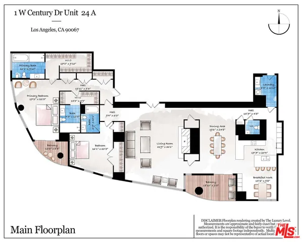 $7,200,000 | 1 West Century Drive, Unit 24A, Los Angeles, CA 90067