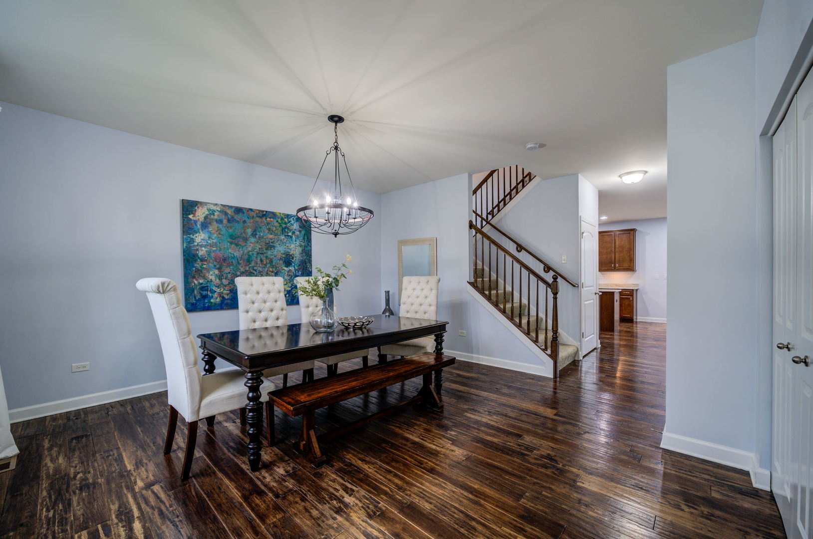 2305 Brookstone Drive Bolingbrook, IL 60490 - Photo 2 of 26 a view of a dining room with furniture window and wooden floor