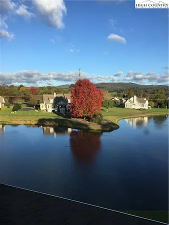 a view of a lake with outdoor space
