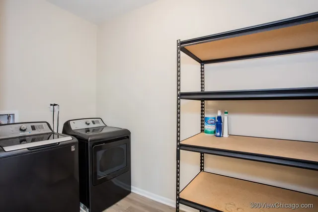 a view of a bedroom with furniture and staircase
