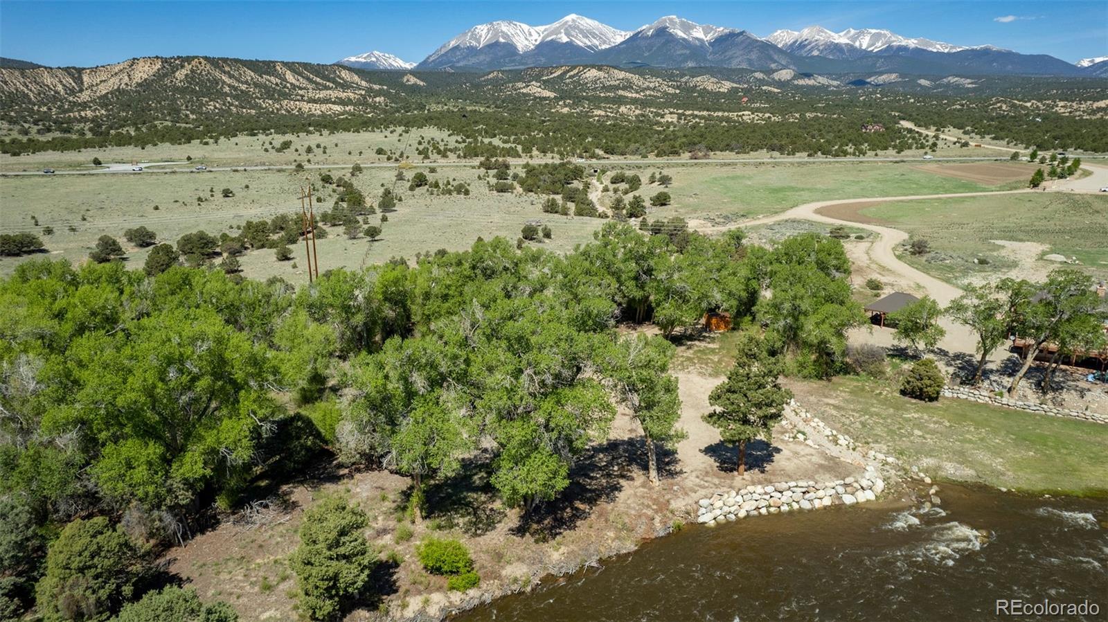 11033 Rivers Edge Lane Salida, CO 81201 - Photo 12 of 48 a view of a town with mountains in the background
