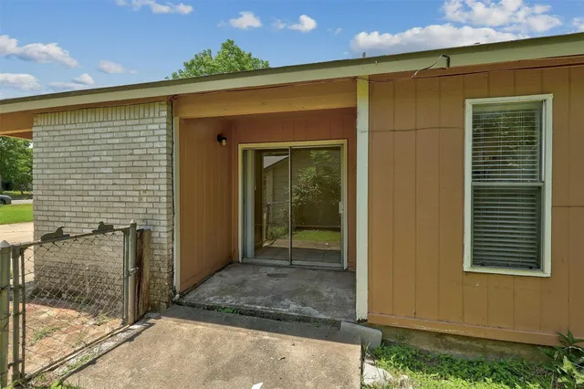 a view of a house with a door