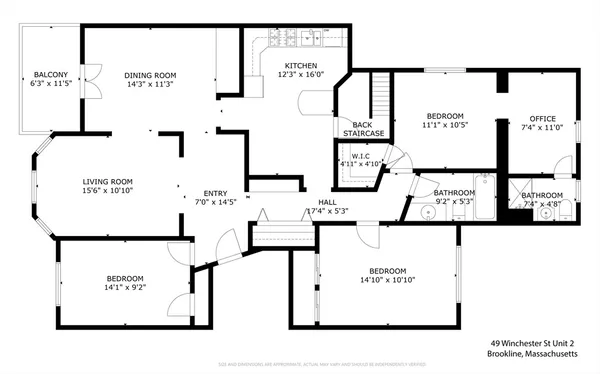 $1,250,000 | 49 Winchester Street, Unit 2, Brookline, MA 02446