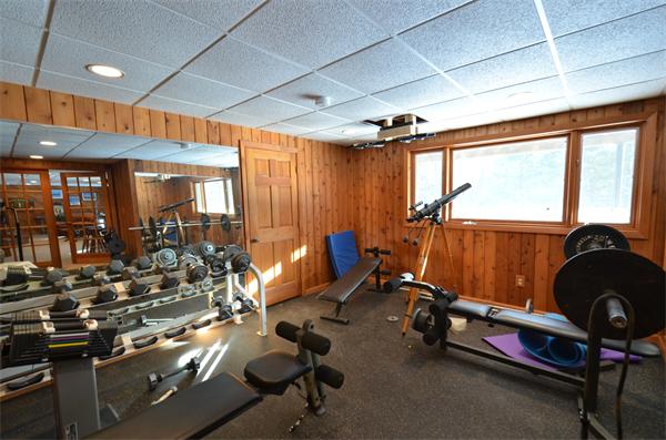 47 Pierpont Road Dudley, MA 01571 - Photo 27 of 30 a room with gym equipment and large window