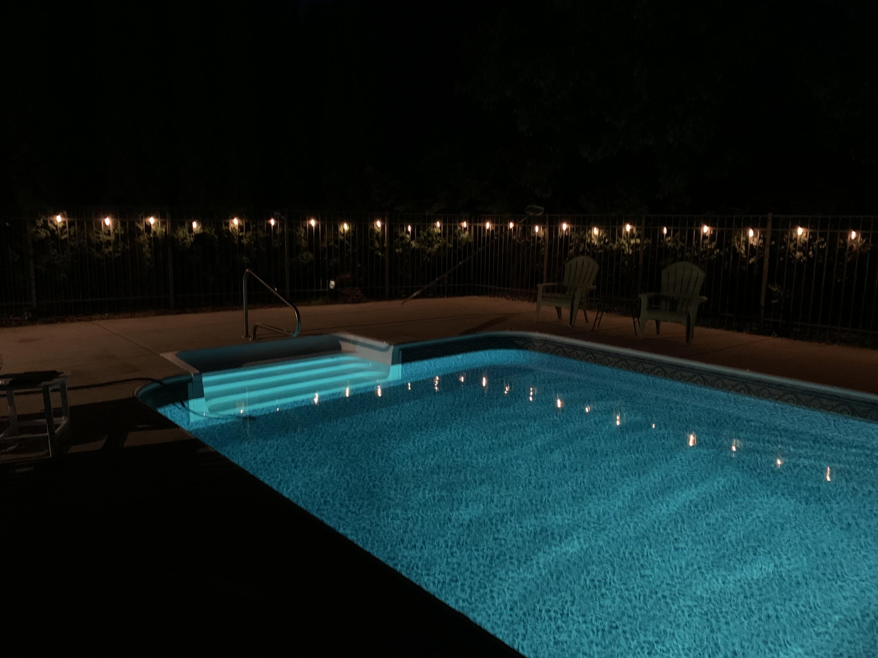17155 Vanderbilt Street Brookfield, WI 53005 - Photo 46 of 58 View of the pool at night