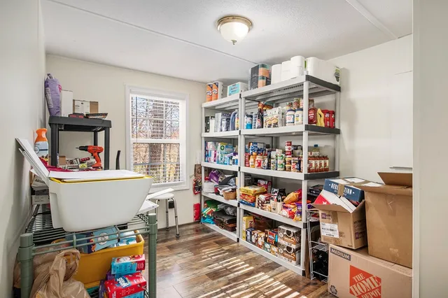 a room with storage and utility