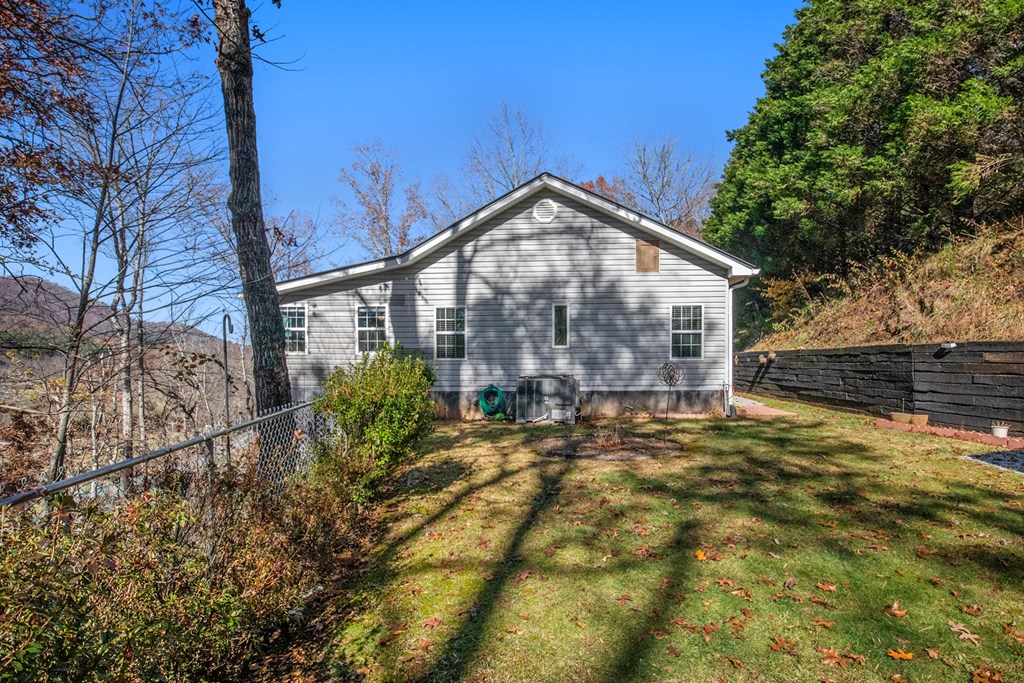 2226 Layson Road Hiawassee, GA 30546 - Photo 35 of 38 a view of a house with backyard and trees