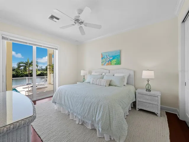 an aerial view of a city with lake view