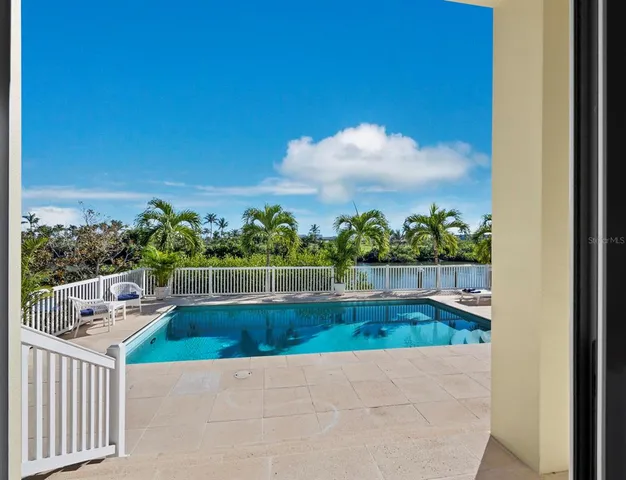 a view of a park with swings and slides