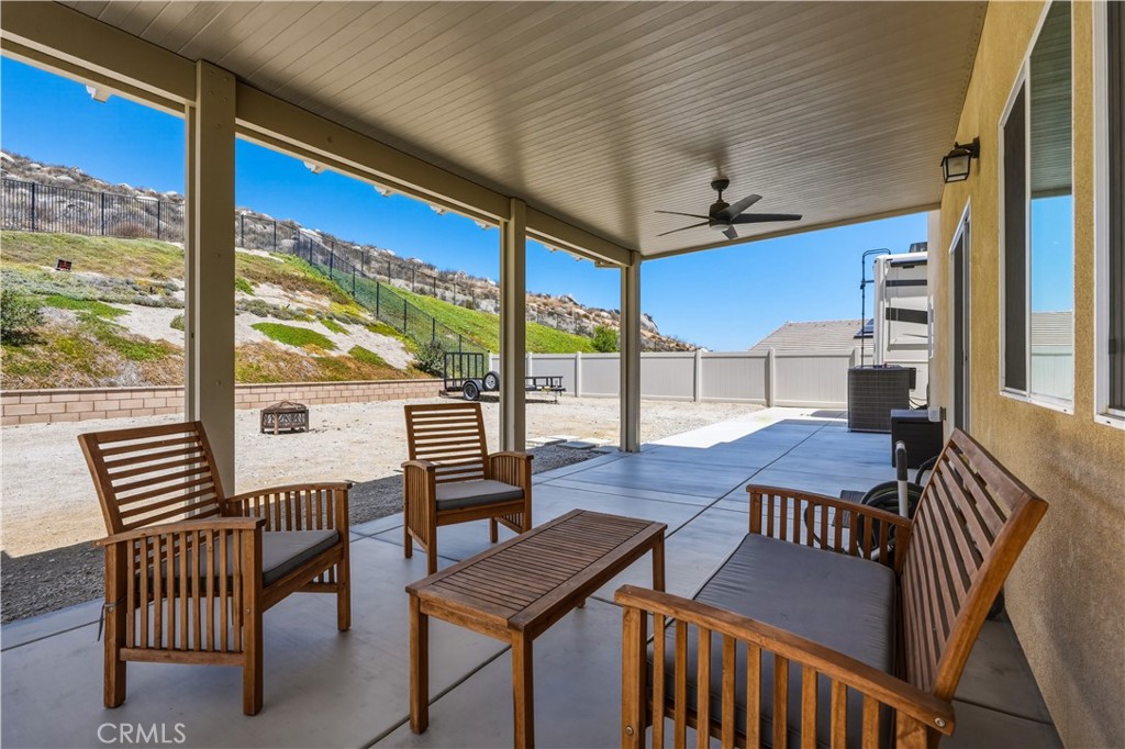 29853 White Ridge Road Winchester, CA 92596 - Photo 6 of 61 covered patio on slab with views of open space and mountains quiet and private